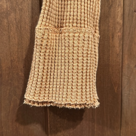 Free People Waffle Knit Henley - Picture 4 of 6